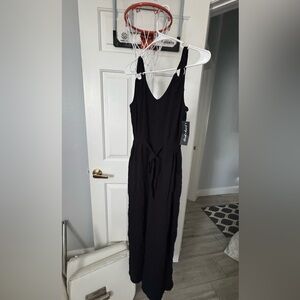 Black Sleeveless Jumpsuit
